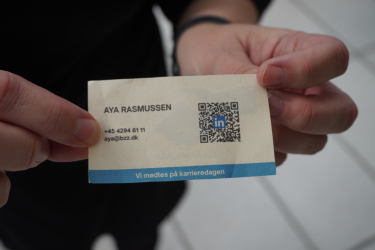 Aya Rasmussens businesskort - Foto: Søren Rosenberg Pedersen
