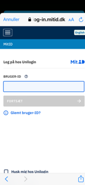 Log ind med MitID og gå til MitIDapp’en som normalt.