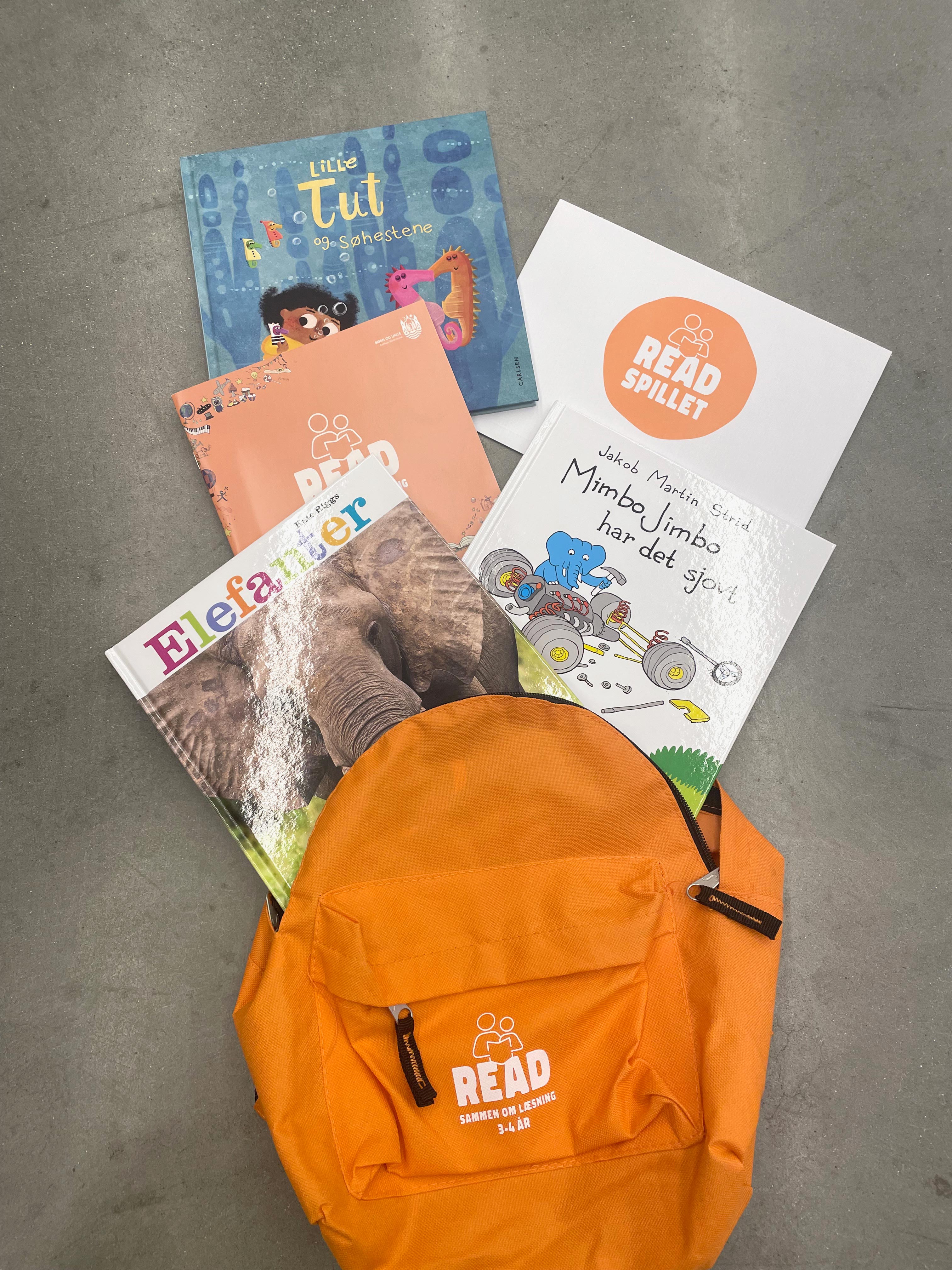 READ-taske med bøger
