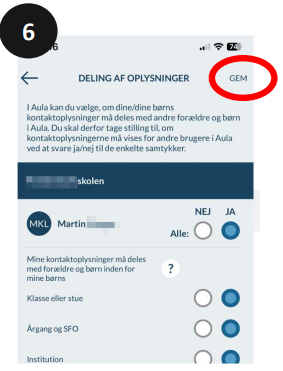HUSK: Slut af med at trykke 'Gem'.